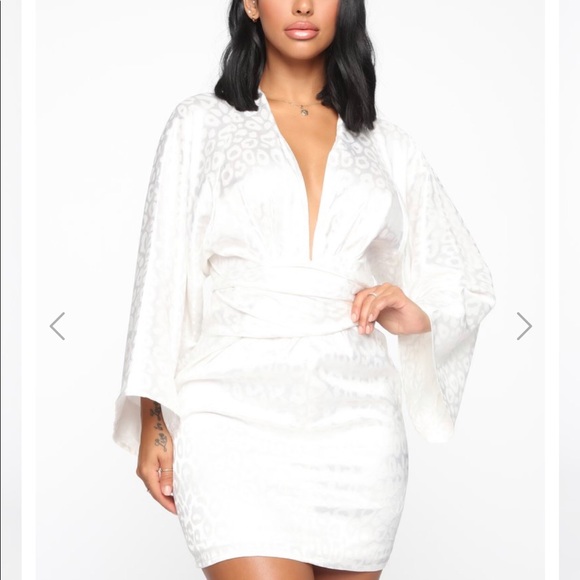 A Good Thing Satin Mini Dress - Picture 2 of 4